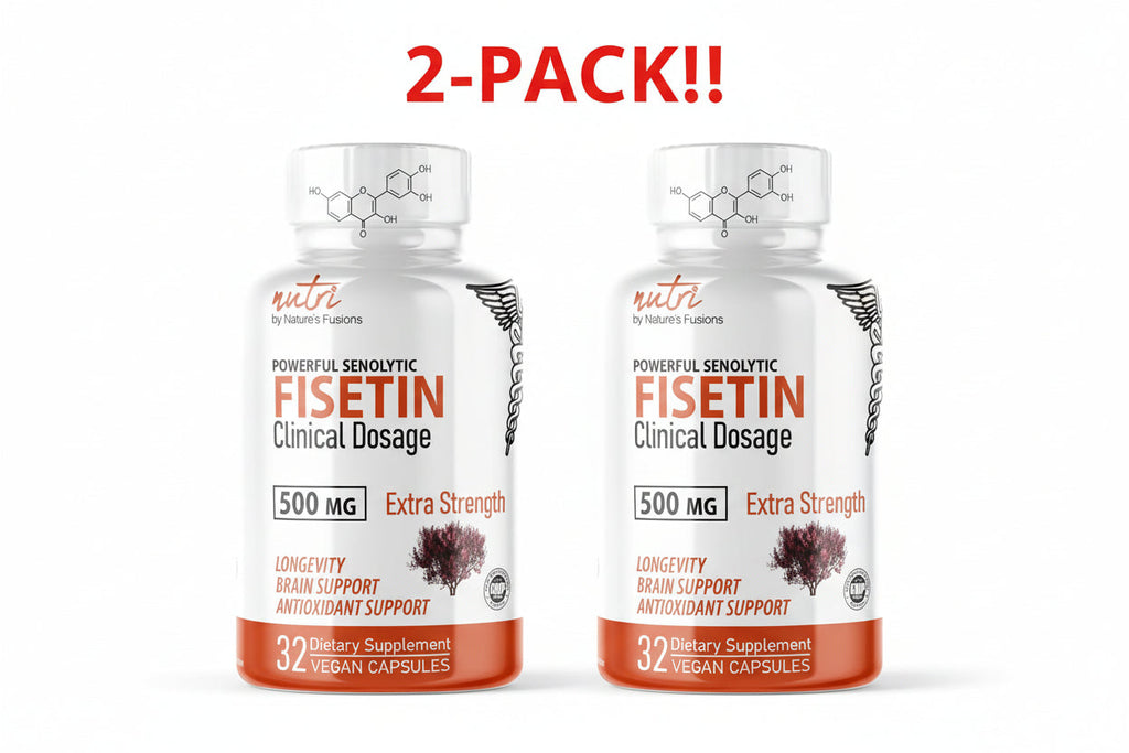 Nature's Fusions Nutri Fisetin 500mg 32 Vegan Capsules 2Pack! 64 Capsules Total