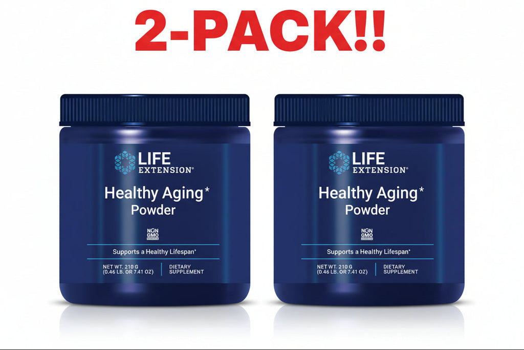 Life Extension Healthy Aging Powder Unflavored 7.41 oz 210 g 2Pack! 14.82 oz Total