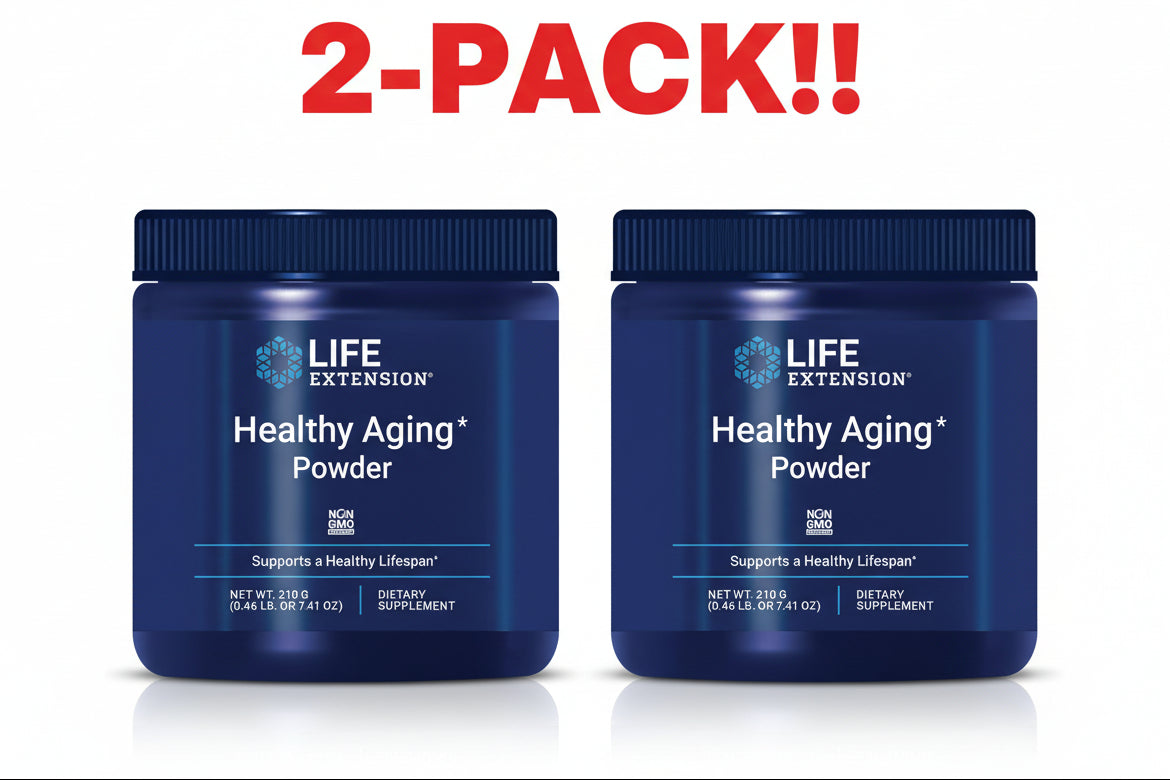 Life Extension Healthy Aging Powder Unflavored 7.41 oz 210 g 2Pack! 14.82 oz Total