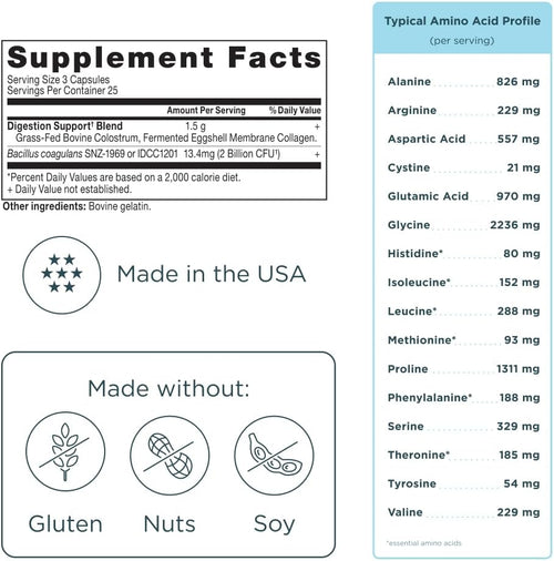 Ancient Nutrition Colostrum + Collagen 75 Count