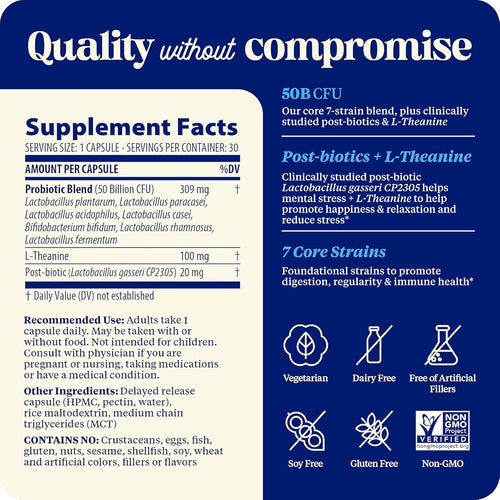 Enzymedica SubCulture Probiotics  Mood 30 Veggie Capsules