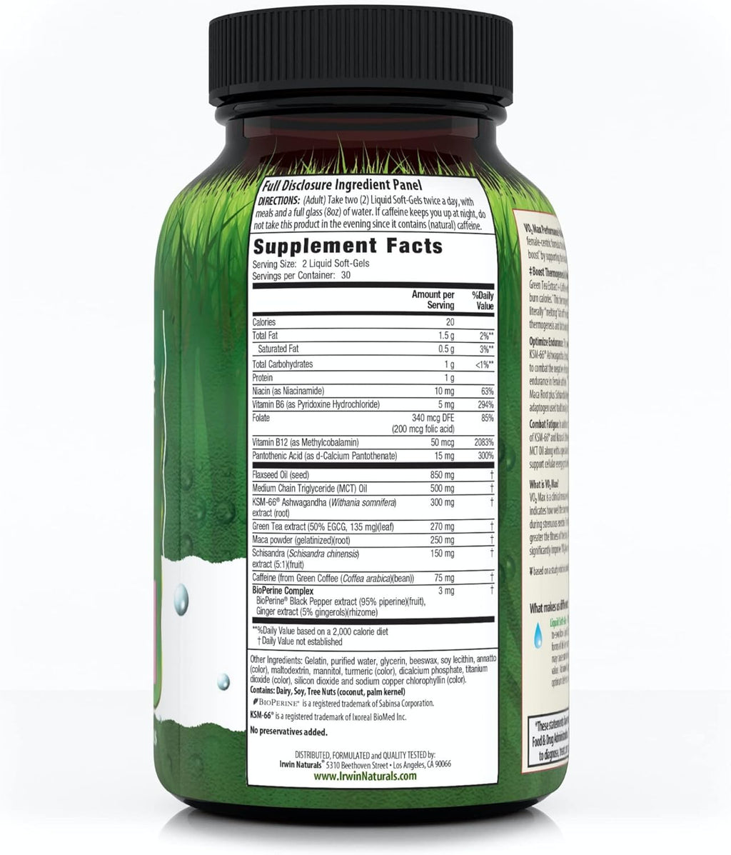 Irwin Naturals  Performance Fat Burner 60 Liquid Soft-gels