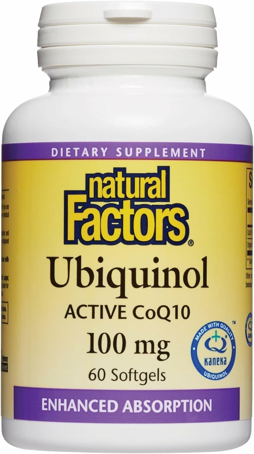 Natural Factors Ubiquinol 100 mg 60 Soft-gels