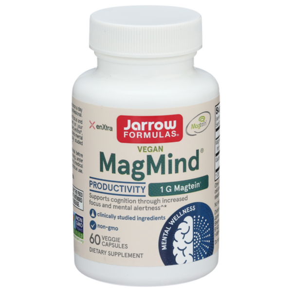 Jarrow Formulas MagMind Stress Resistance, 60 Veggie Capsules – Magnesium L-Threonate with L-Theanine & Rhodiolife for Mood Support & Stress Relief