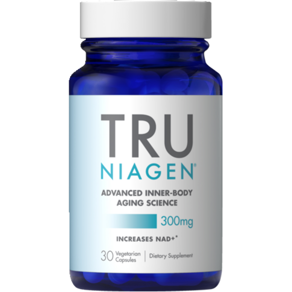 Tru Niagen NAD+ Supplement for Cellular Energy & Anti-Aging – 300mg Nicotinamide Riboside (NR), 30 Servings (1 Bottle)