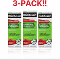 Robitussin Adult Maximum Strength Cough + Chest Congestion DM Max, 3-Pack (24 fl oz Total), Raspberry Flavor Liquid Expectorant and Suppressant