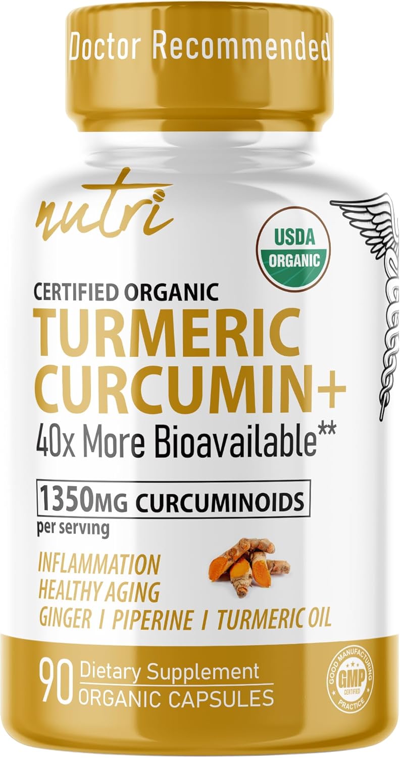 Nature's Fusions Nutri Turmeric Curcumin+ 90 Organic Capsules