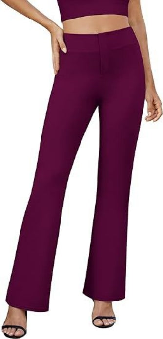 Business-Casual High-Waisted Stretch Trousers for Women