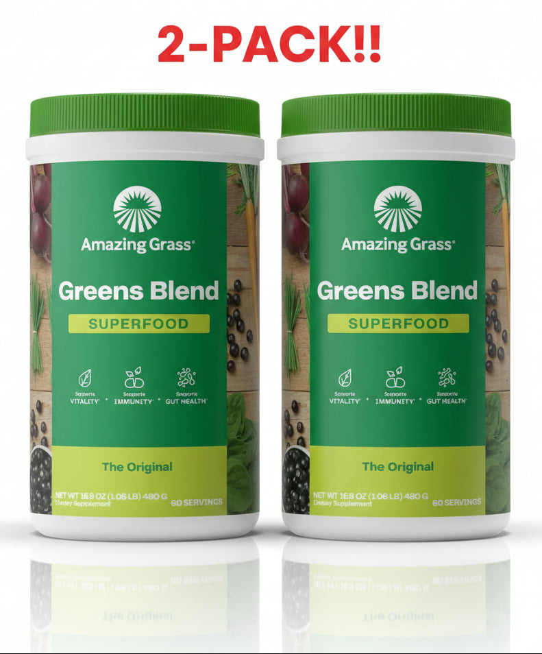 Amazing Grass Blend Superfood 16.9 oz 2Pack! 33.8oz Total