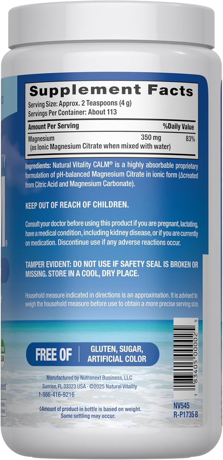 Natural Vitality Calm Original Unflavored 16 oz
