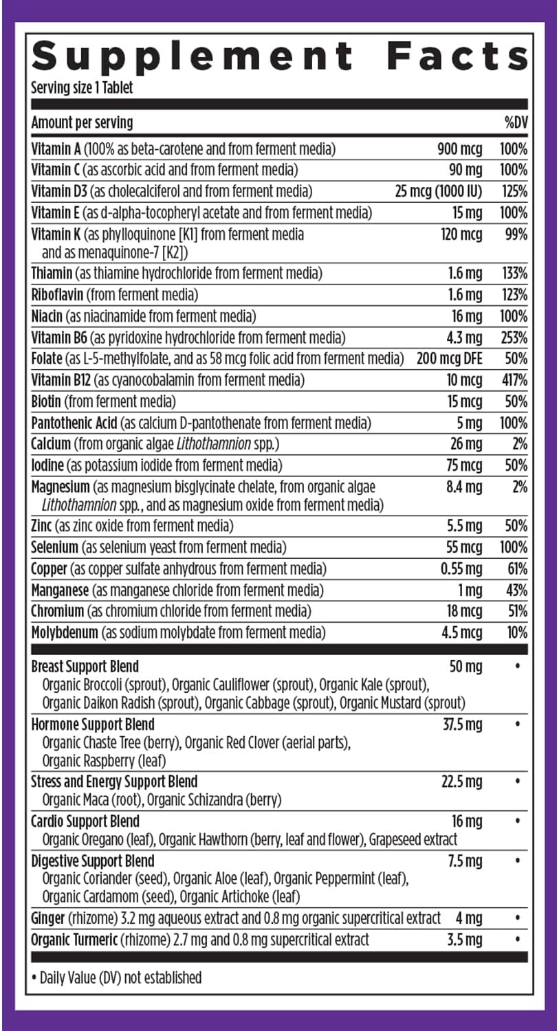 New Chapter Every Woman's One Daily 40+ Multivitamin | Fermented for Energy, Immune & Healthy Aging Support | 72 Tablets