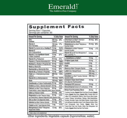 Emerald Labs Women's 45+ 60 Vegetable Capsules