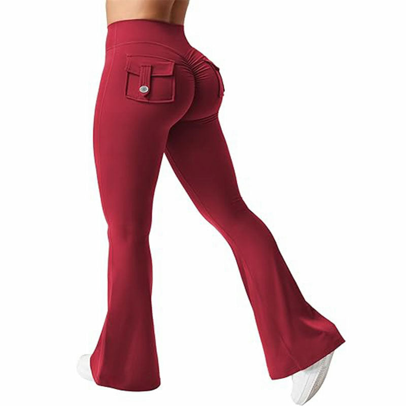 🖤 Women's High-Waisted Cargo Pocket Workout Leggings