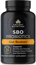 Ancient Nutrition SBO Probiotics Gut Restore, 60 Capsules (30 Servings) – 25 Billion CFU