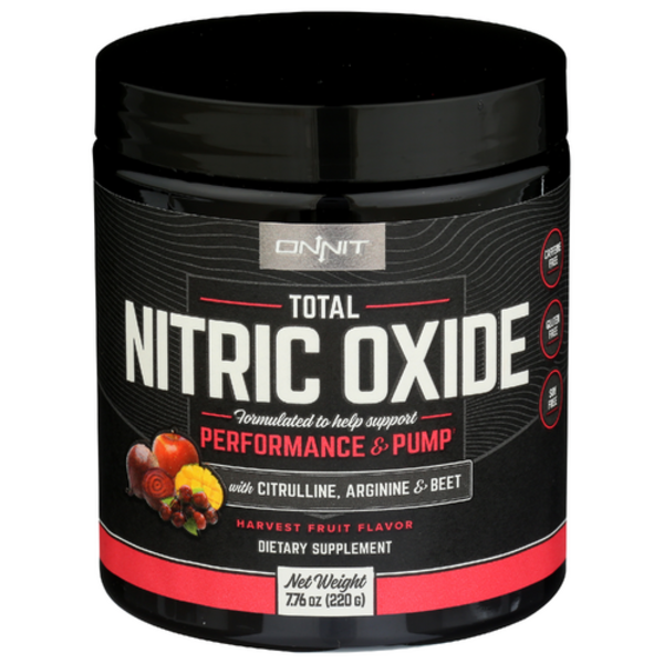 Onnit Total Nitric Oxide Powder | Performance & Pump | Citrulline, Arginine & Beetroot | 8.32 oz (20 Servings)