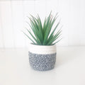 Fabric Pot Faux Succulent – 7"