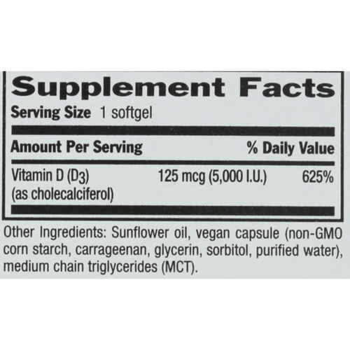 Country Life Vegan D3 60ct  2Pack! 120 Softgels Total