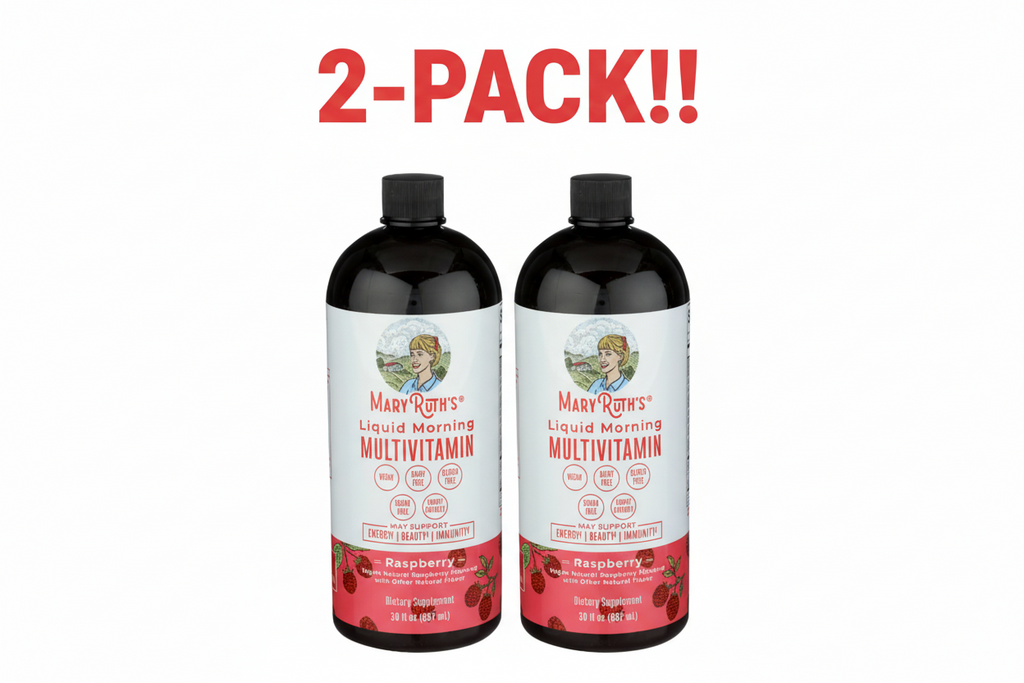 MaryRuth  Liquid Morning Multivitamin Rasberry 30 oz 2Pack! 60 oz Total