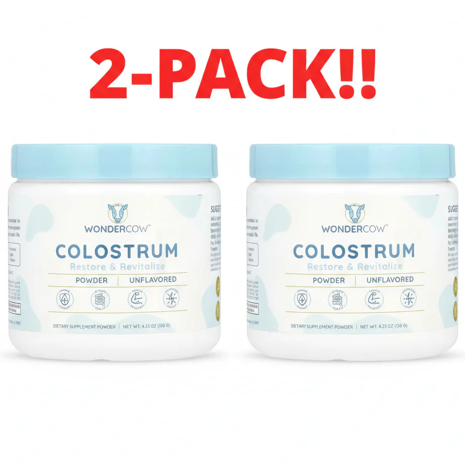 Wondercow Colostrum Unflavored  4.23 oz  119.92 g 2Pack! 8.46 oz Total