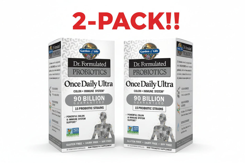 Garden of Life Dr. Formulated Once Daily Ultra Probiotics  30 Capsules 2Pack! 60 Capsules Total