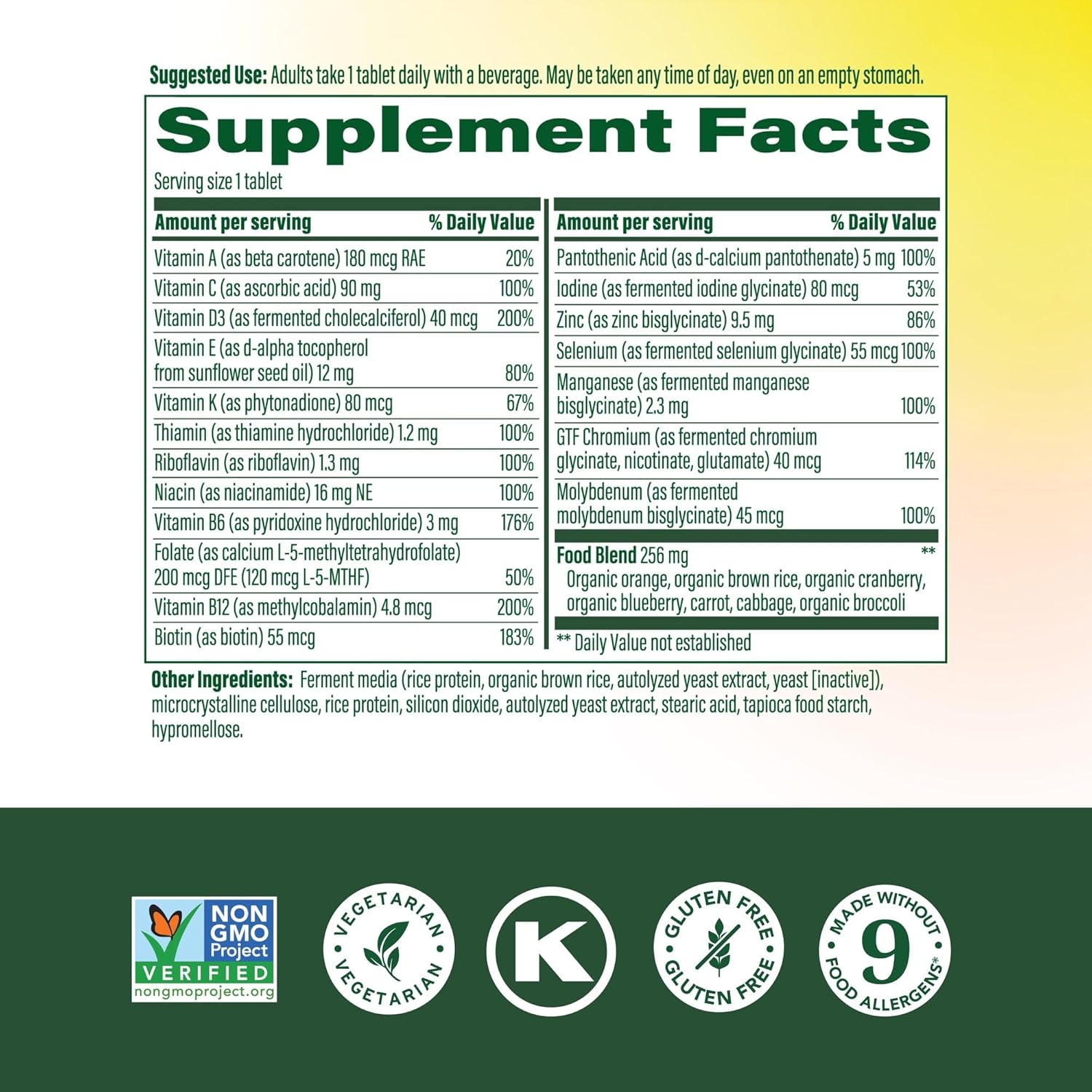 MegaFood Women 55+ One Daily 60 tablets 2Pack! 120 Tablets Total