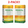 Country Life Vegan D3 60ct  2Pack! 120 Softgels Total