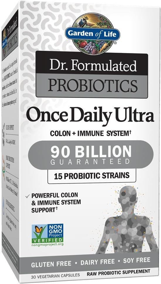 Garden of Life Dr. Formulated Once Daily Ultra Colon + Immune Vegetarian 30 Capsules