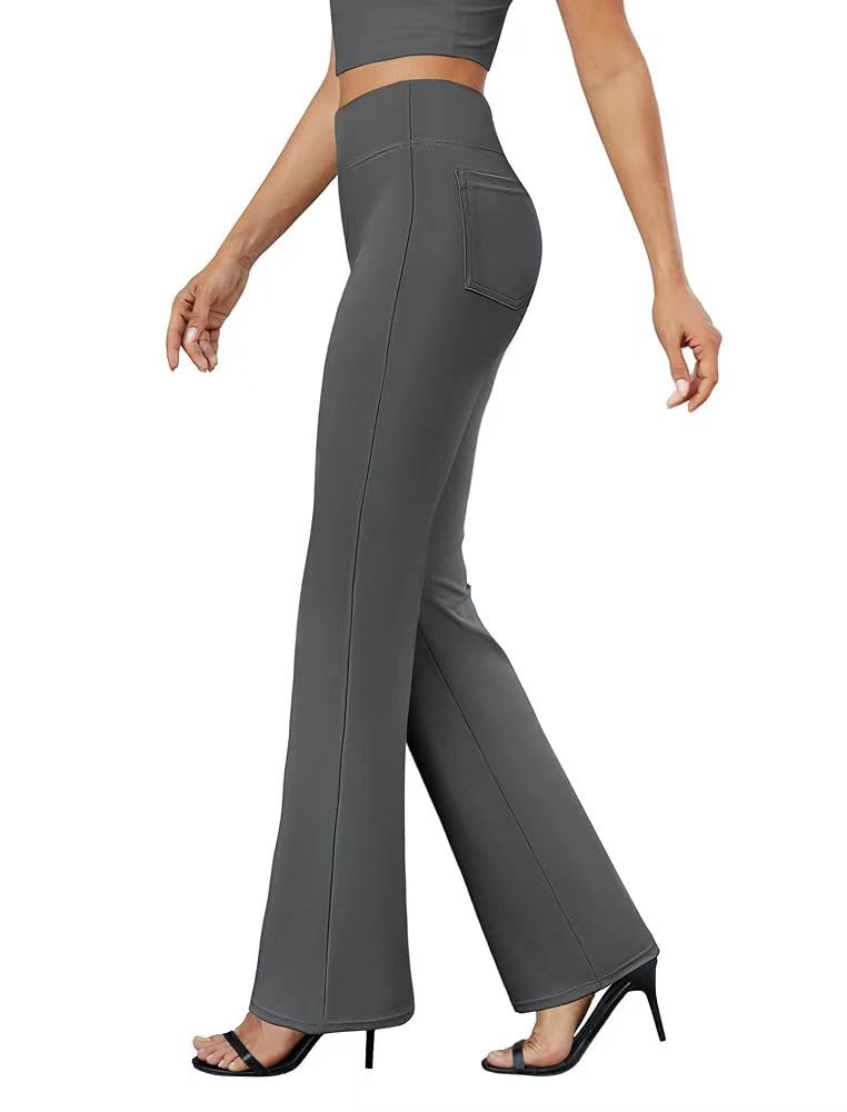 Business-Casual High-Waisted Stretch Trousers for Women