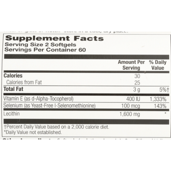 Solaray Bio E with Selenium - High-Potency Antioxidant & Cardiovascular Support (2 Pack: 240 Softgels