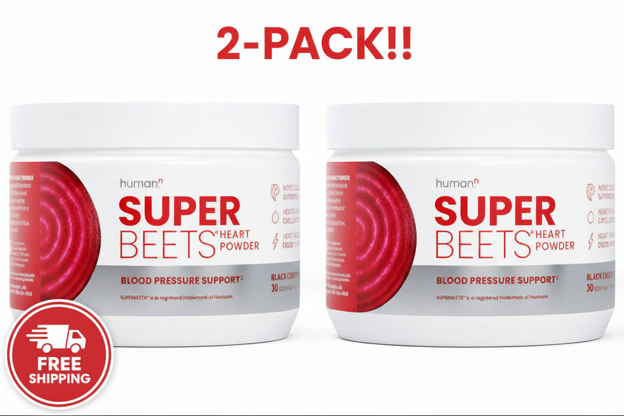 HumanN SuperBeets Black Cherry Powder - 5.3 oz Concentrated Beetroot Crystals, 30 Servings