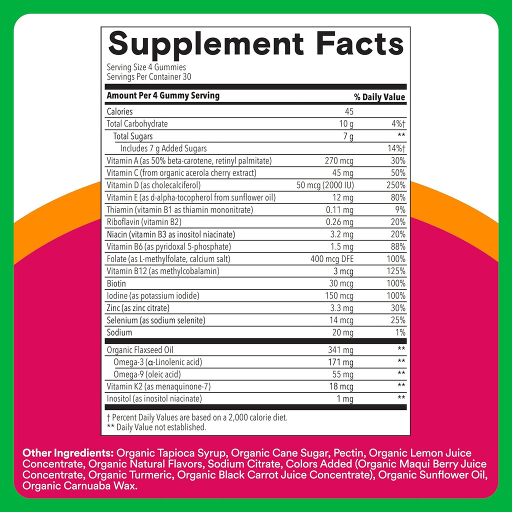 SmartyPants Women’s 50+ Multivitamin Gummy Double Pack! – Mixed Fruit Flavor – 180 Total Gummies (2 x 90ct) – Plus Available DISCOUNTS!!