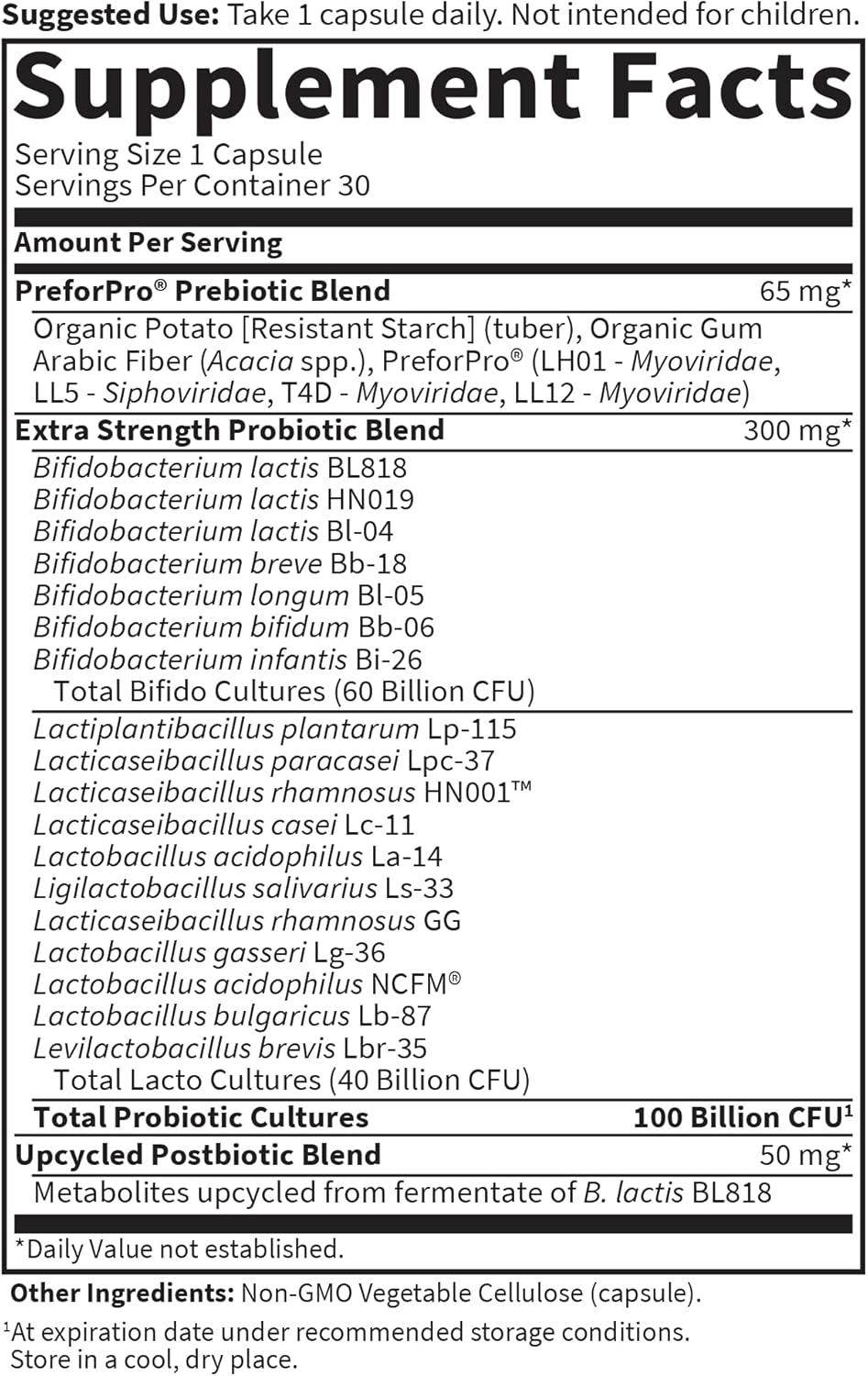 Garden of Life Dr. Formulated 100 Billion 30 Capsules