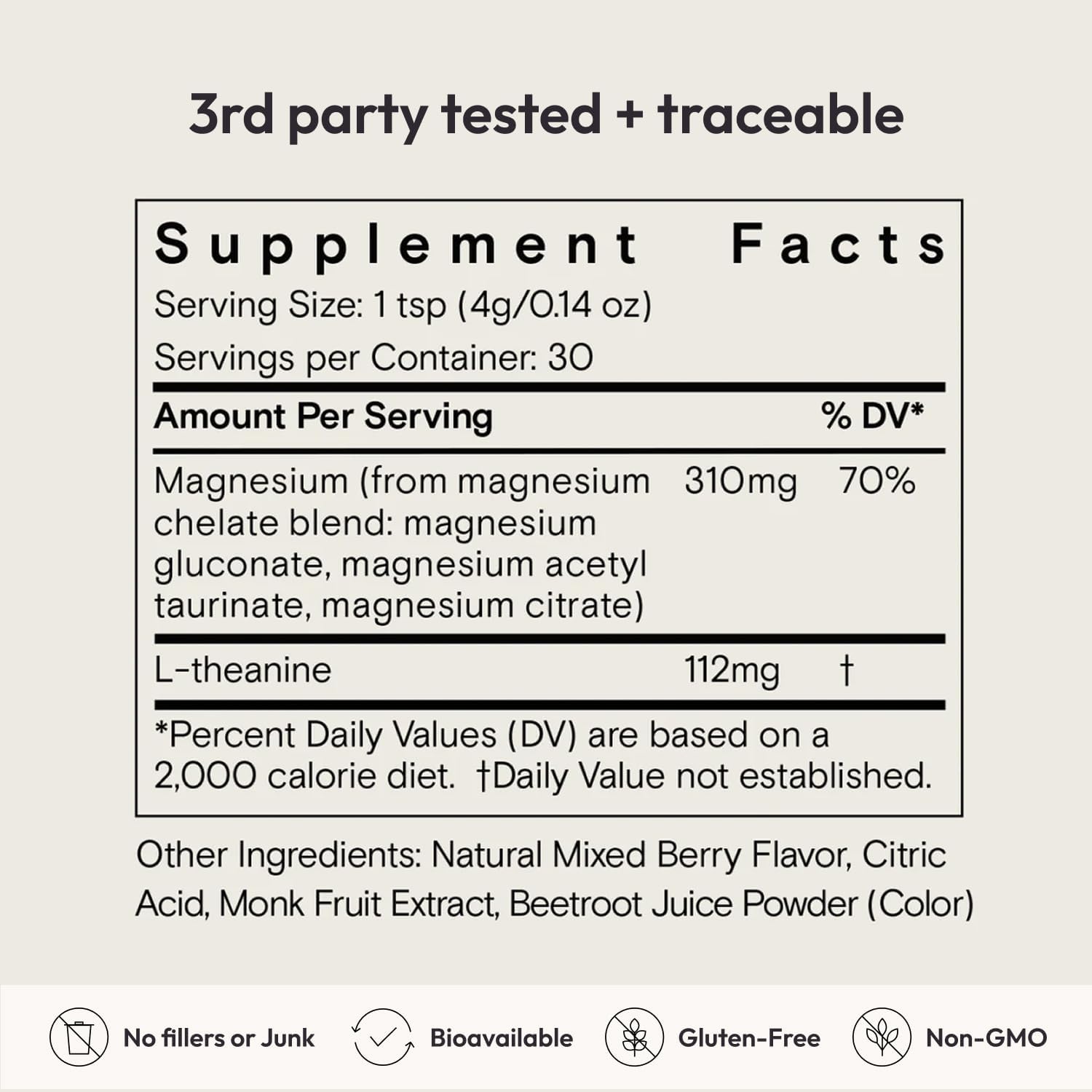 Moon Juice Magnesi-Om Berry Calm  4.2 oz