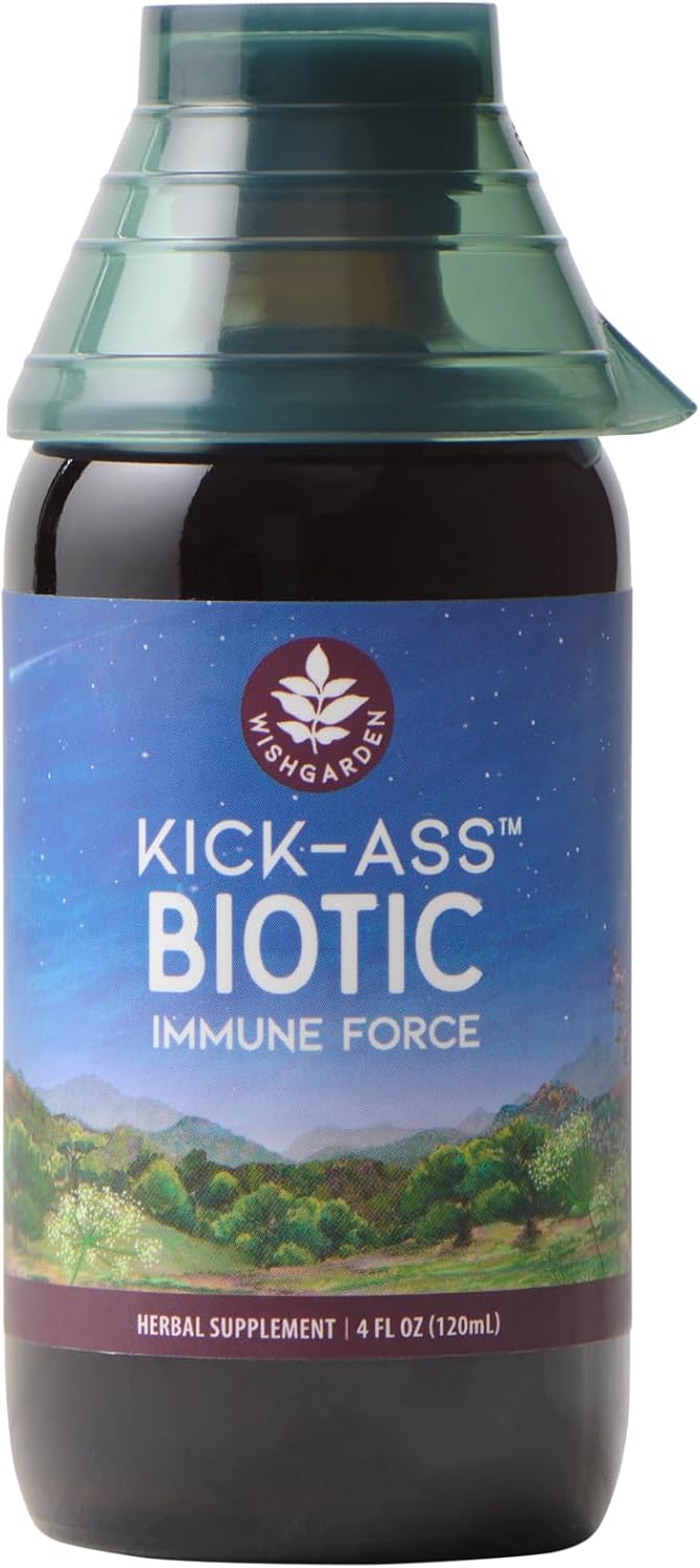 WishGarden Herbs Kick-Ass Biotic Immune Hero, Herbal Biotic Formula, 4 oz - Plus Available DISCOUNTS!!