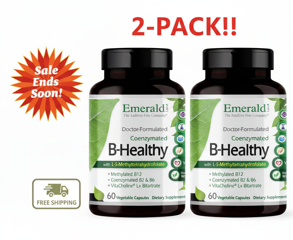 Emerald  B-Healthy 60 Vegetable Capsules 2Pack! 120 Capsules Total