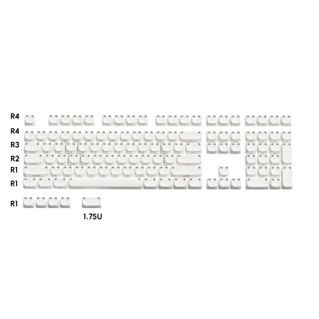 XVX Lumicat MAO Profile Side-Printed Shine-Through 113-Key Keycap Set