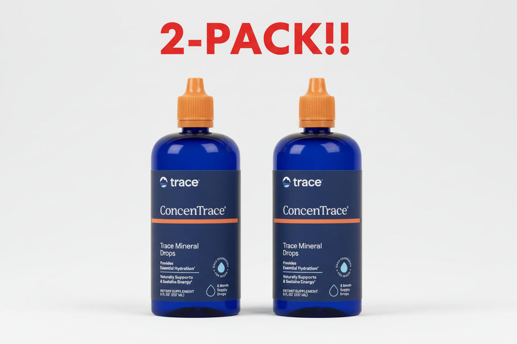 Trace Minerals ConcenTrace Trace Mineral Drops, 8 fl oz (192 Servings Total), Unflavored - Double Pack! Plus Available DISCOUNTS!!