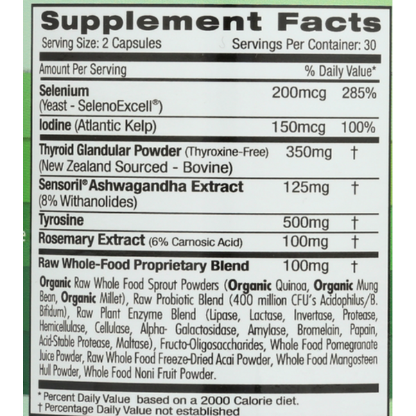 Emerald Labs Thyroid Health, 60 Vegetable Capsules