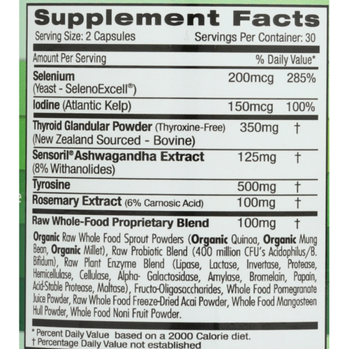 Emerald Labs Thyroid Health, 60 Vegetable Capsules