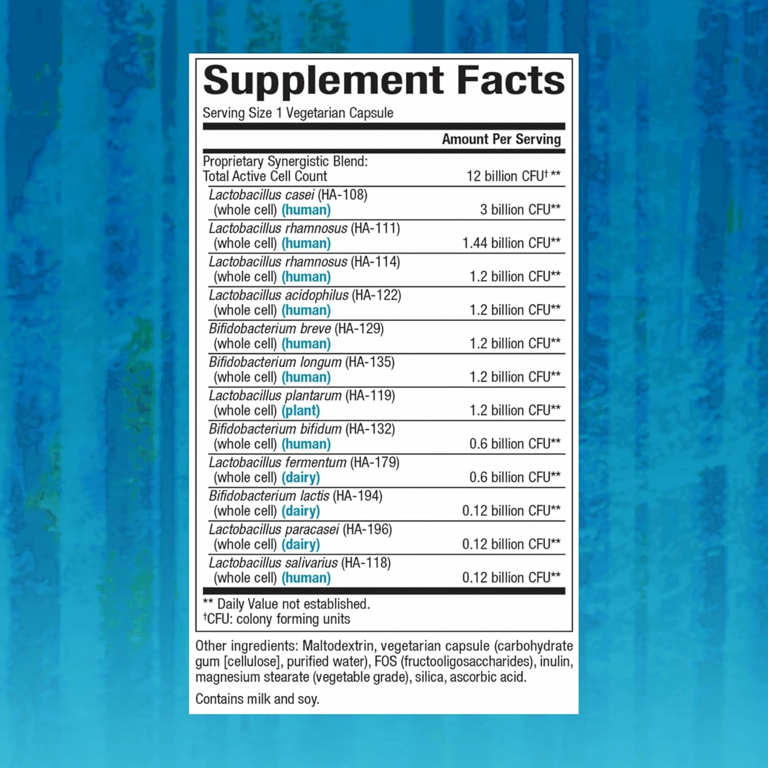 Natural Factors Ultimate Probiotic 12/12 Formula 12 Billion 120 Vegetarian Capsules 2Pack! 140 Capsules Total