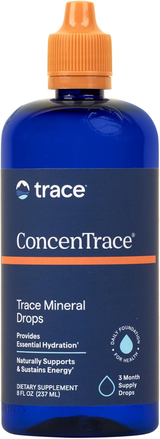 Trace Minerals ConcenTrace Trace Mineral Drops, 70+ Ionic Minerals, 4 fl oz (96 Servings) - Plus Available DISCOUNTS!!