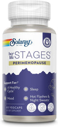 Solaray Her Life Stages Perimenopause Support, Saffron and Chasteberry, 60 VegCaps (30 Servings)