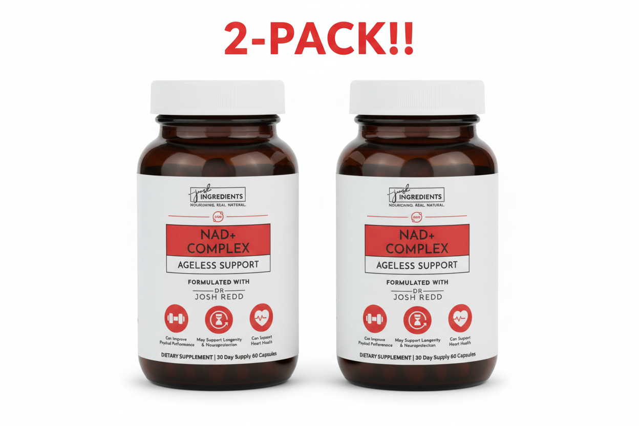 Just Ingredients NAD+ Complex Ageless Support  60 Capsules 2Pack! 120 Capsules Total