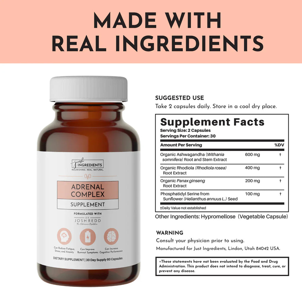 Just Ingredients NAD+ Complex Ageless Support  60 Capsules 2Pack! 120 Capsules Total