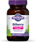 Oregon's Wild Harvest Bilberry Herbal Supplement, 880 mg, 60 Vegan Capsules – Eye & Vision Support – Plus Available DISCOUNTS!!