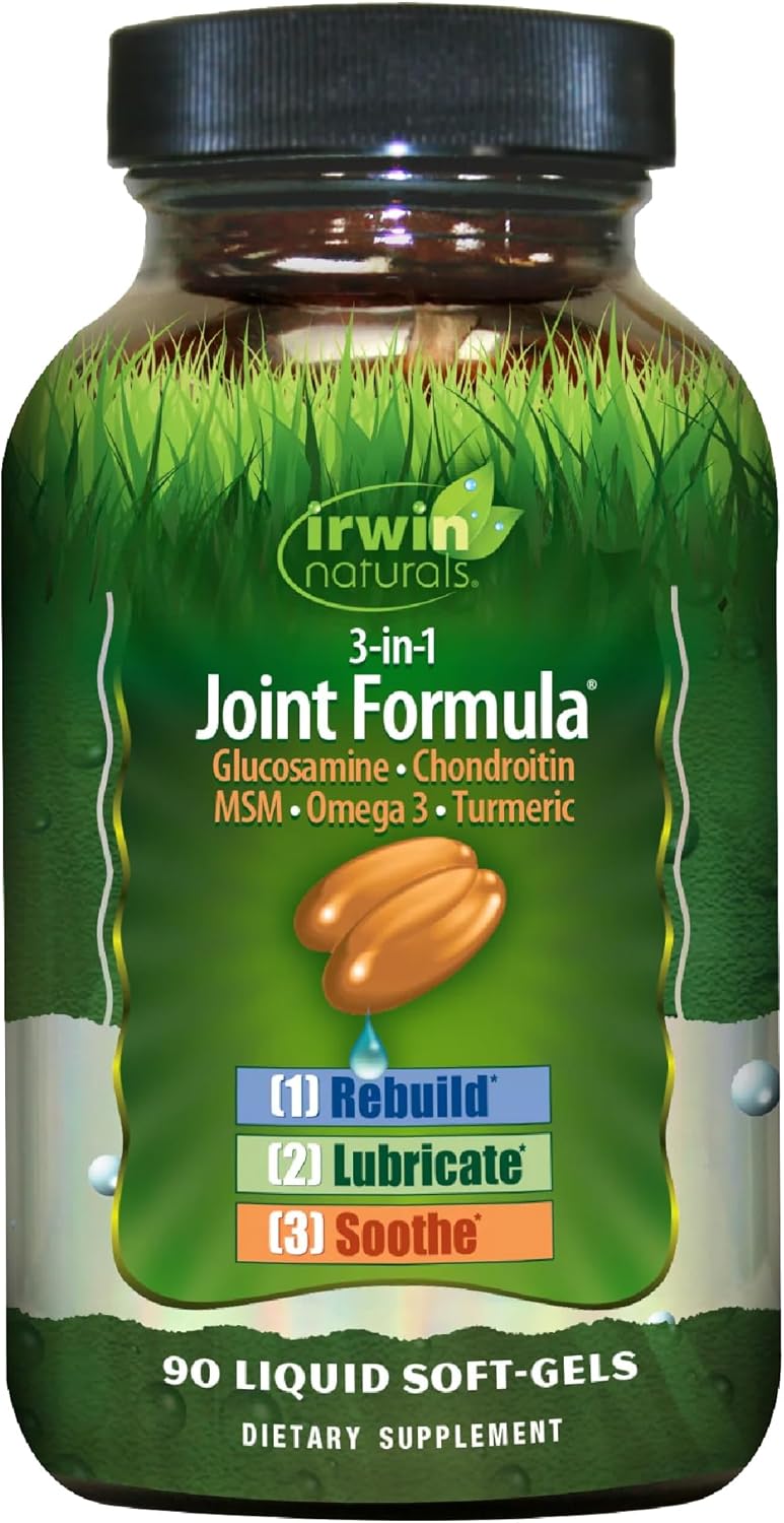 Irwin Naturals 3-in-1 Joint Formula Unflavored 90 Liquid Soft-gels