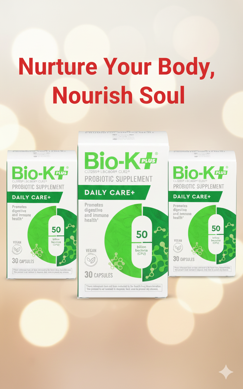 Bio-K Plus Dailycare 50 Billion Probiotics - 3 x 30 Count Value Pack