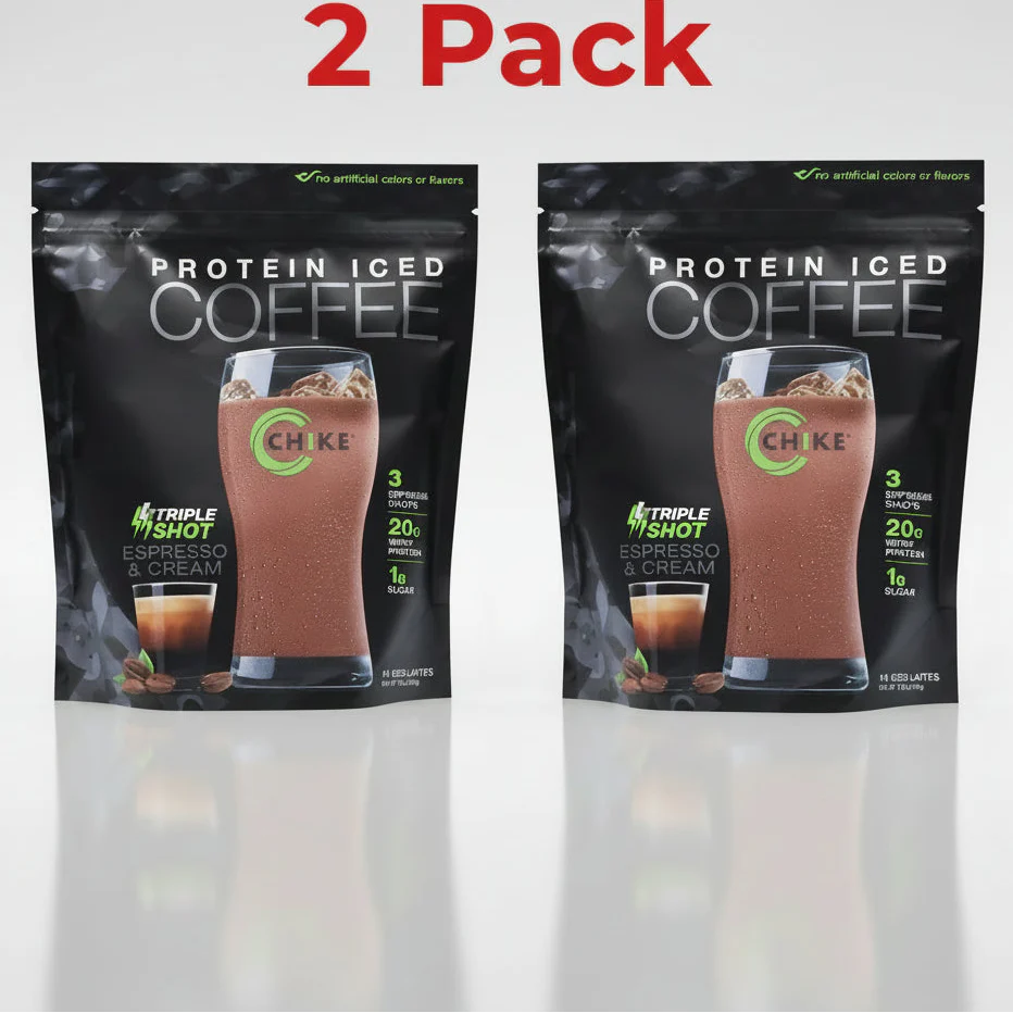 Chike Protein Iced Coffee Triple Shot Espresso  15.8 oz 448g 2 Pack (28 Servings)