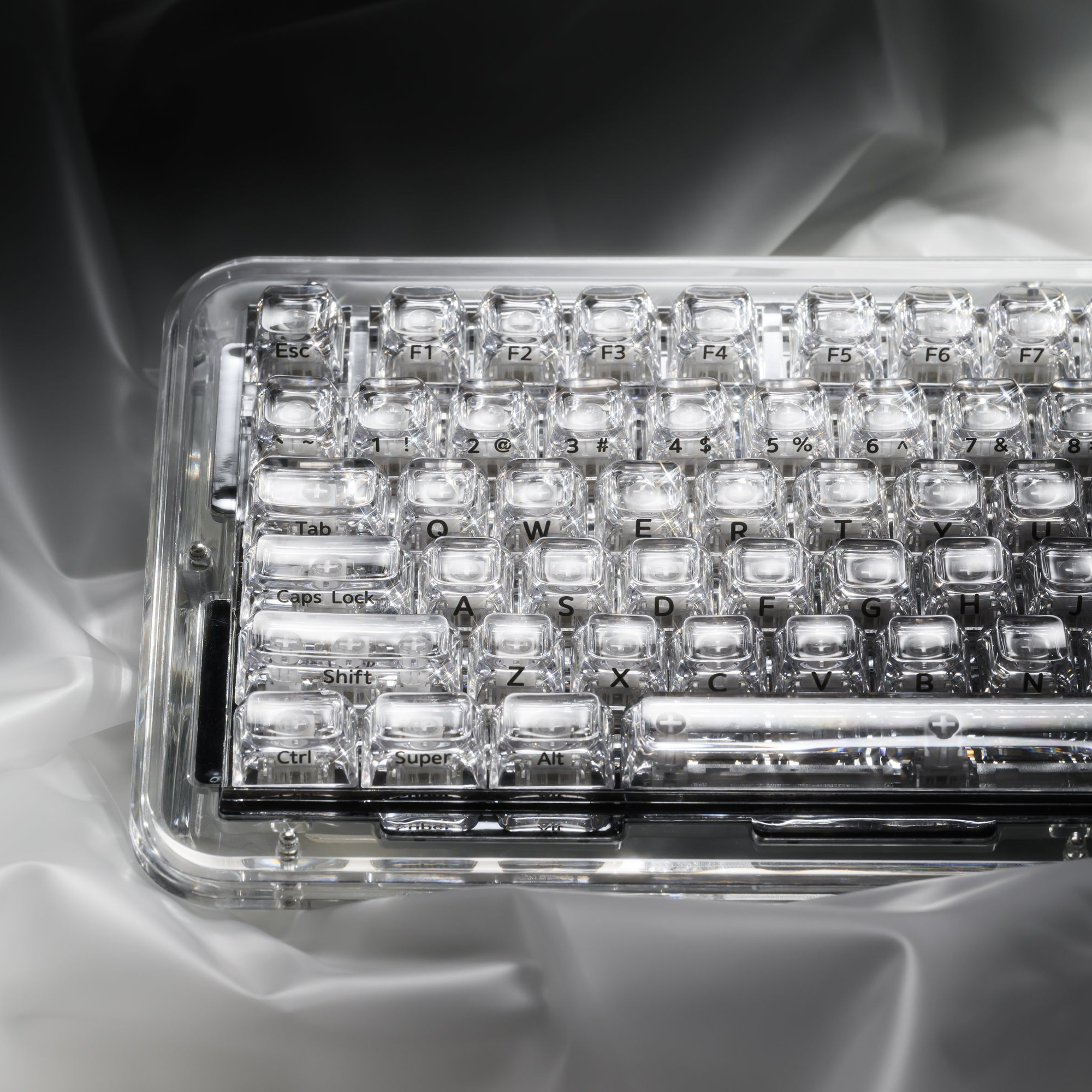 XVX Arctic Transparent SA Profile Double-Shot 128-Key PC Keycap Set