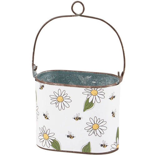 Daisy & Bee Metal Bucket (Large or Small)